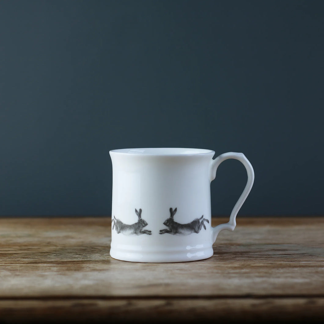 Running Hare Fine Bone China Mug