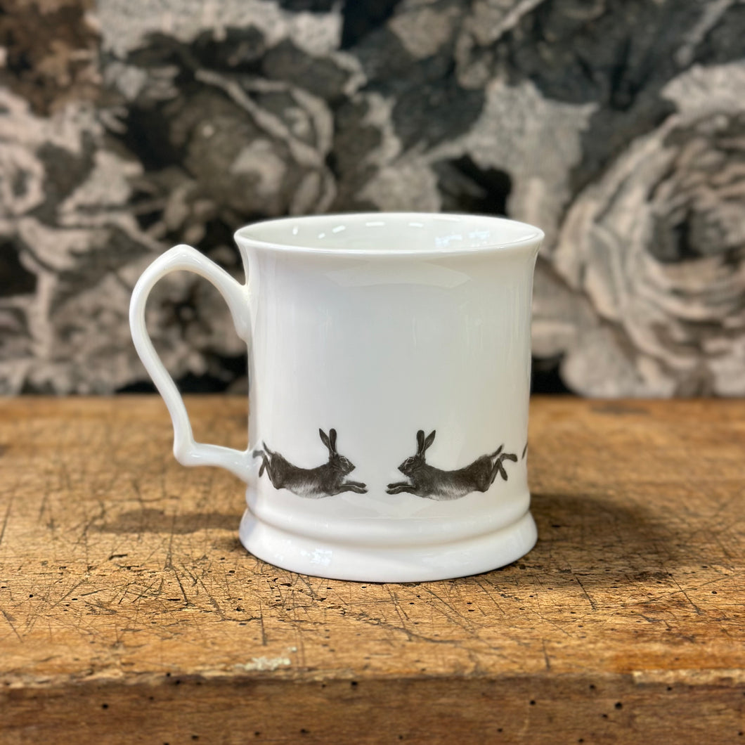 Running Hare Fine Bone China Mug